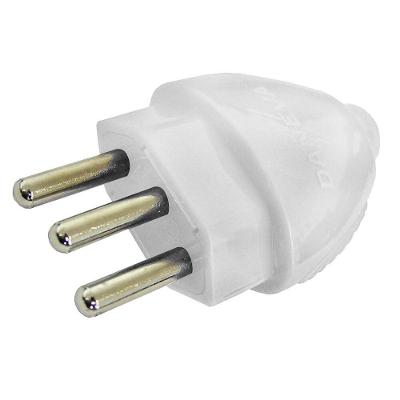 Plugue Desmontável Daneva 2p + T 20a / 250v Macho Branco