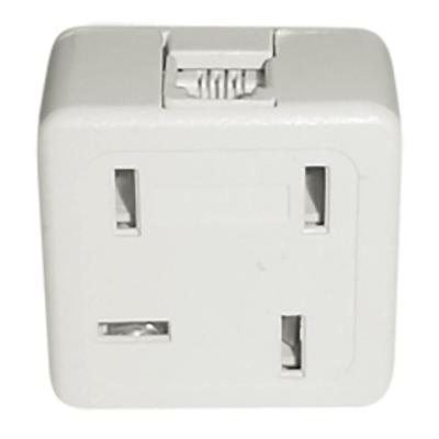 Plug Telef.femea C/jack Lateral Marfim Tomada