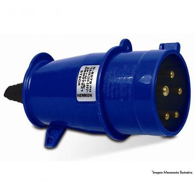 Plug Steck Industrial 3P+T 16A 220V Azul N-4079