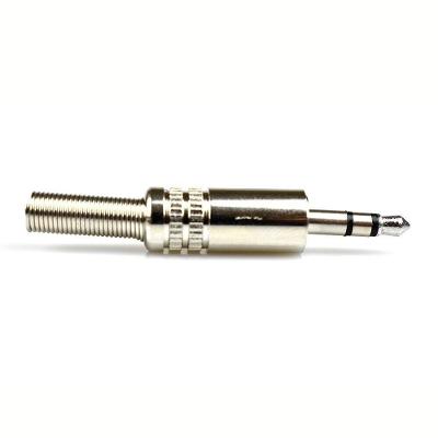 Plug P2 Stereo Evus Metal Com Mola Niquel Macho C-070