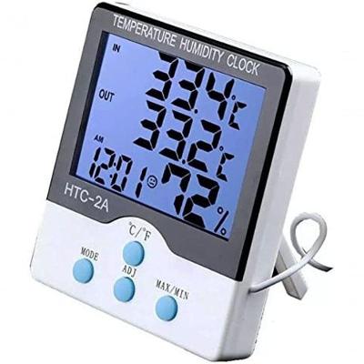 Termômetro Medidor Temperatura Umidade Interno E Externo Com Higrômetro Htc - 2A