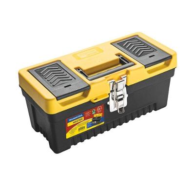 Caixa Plástica Para Ferramentas 13" Tramontina Com Bandeja Removível E Trava Metálica Tramontina