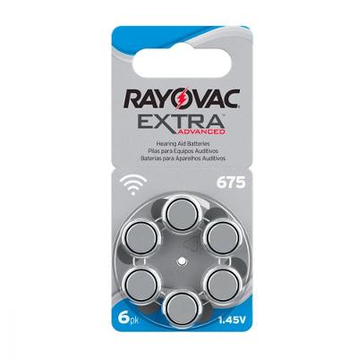 Bateria Auditiva Tamanho 675 Com 6 675Aux-6Xebra
