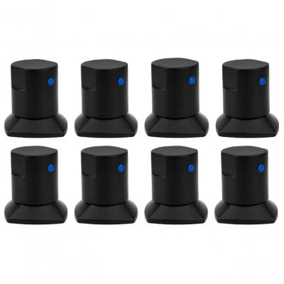 Kit Acabamento De Registro Preto Encaixe Padrão Deca Docol