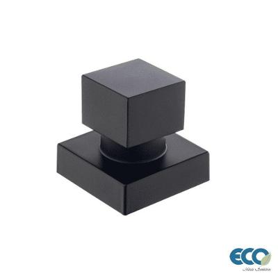 Acabamento De Registro Preto Fosco Quadrado Eco