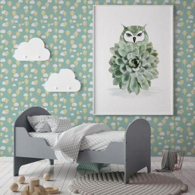 Papel De Parede Infantil Balão Amarelo
