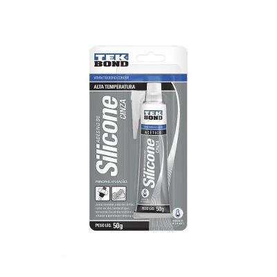 Silicone Tekbond Alta Temperatura Cinza 050G Blister