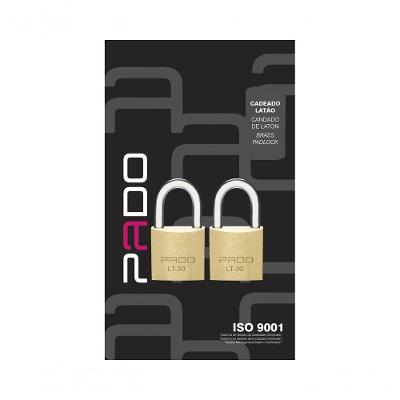 Cadeado Pado 2E-30Mm (2 Msm Segr/4 Chaves Iguais) Bl