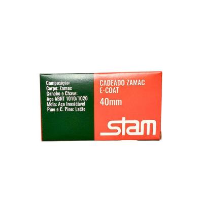 Cadeado Zamac Latonado - Stam 40mm