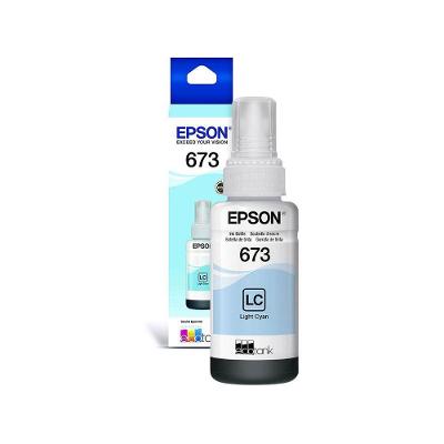 Refíl Epson T673 Ciano Claro 70Ml P/ L800 / L805 / L810...