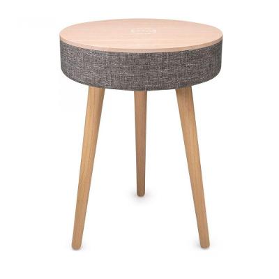 Mesa Speaker E Carregador Sem Fio Cinza
