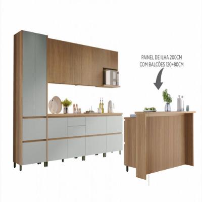 Cozinha 10 Peças Nesher Rainha Gourmet 100 Mdf Nature/verde