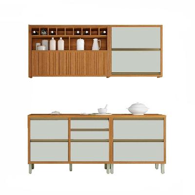 Cozinha Modulada 4 Peças Freijó Off White
