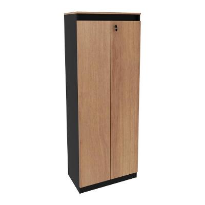 Armário Escritório 2 Portas Multimóveis Cr25048 Amêndoa-preto