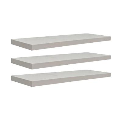 Kit 3 Prateleiras 60 x 15cm Branco Espessura 25mm Invisível