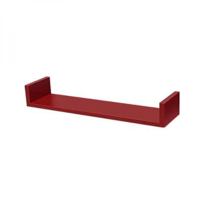 Prateleira U 70 X 15cm Vermelha Suporte Invisível