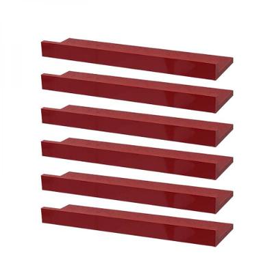 Kit 6 Prateleiras Porta Quadros 60 X 10cm Suporte Invisível