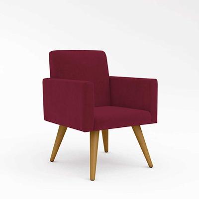 Cadeira Escritório Poltrona marsala