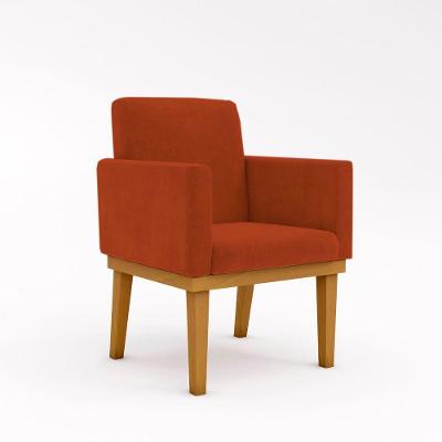 Cadeira Escritório Recepção Poltrona Reforçada terracota