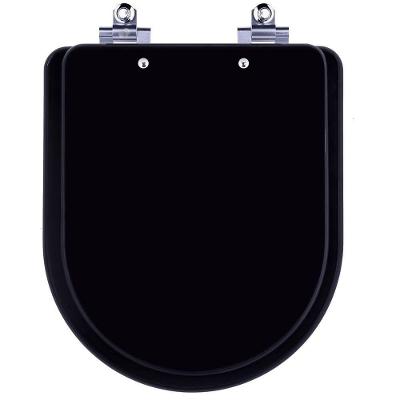 Assento Sanitário Fechamento Lento Link Preto Fosco