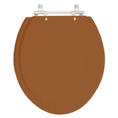 Tampa Vaso Sanitário Poliéster Fiori Ocre Para Bacia Fiori