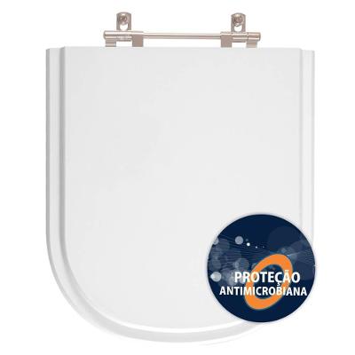 Tampa de Privada Poliéster Anti Bactéria Branco Louça Fiori