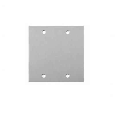 Placa Piso Inox Alto Brilho 4x4 Cega