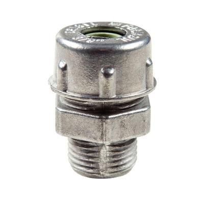 Conector Prensa-cabo 1" Em Alumínio - Bucha Na Cor Cinza Tramontina