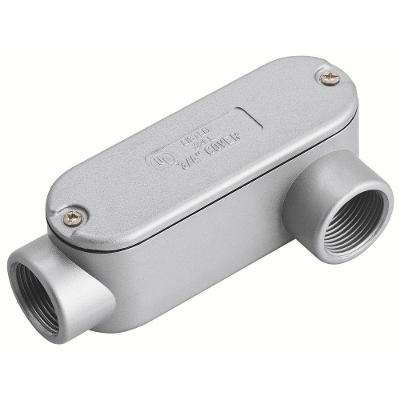 Condulete Fixo Ovalado 1" Tipo Ll Com Rosca E Tampa Com Pintura Eletrostática A Pó