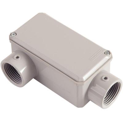 Condulete Fixo 1" Tipo Lr Com Tampa Com Rosca Npt E Com Pintura Eletrostática A Pó