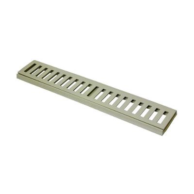 Ralo Grelha Linear Com Caixilho Em Alumínio Bege 15X50Cm