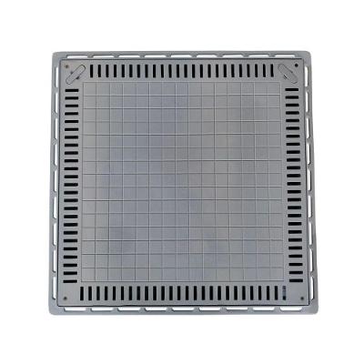 Tampa Casa De Máquina Piscina Lisa Simples Grelha 80x80cm C