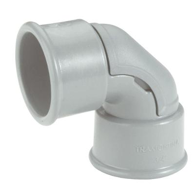 Cotovelo 90° Com Janela Para Inspeção 1" Tramontina Cinza Tramontina