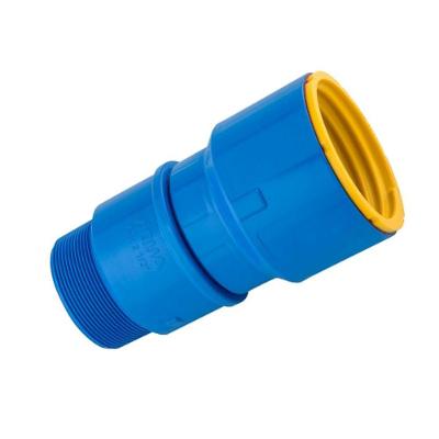 Conexão Adaptador Fêmea Engate Rápido Roscável 3'' Azul