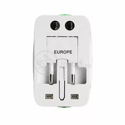 Adaptador Tomada Universal Padrão 150 Países Uk Europa Eua Asia Viagem Bivolt 110/220 Bivolt Aio