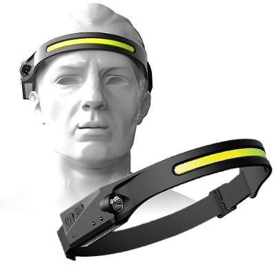Lanterna De Cabeça Sensor Movimento Led Cob Xpe Usb Multiuso Camping