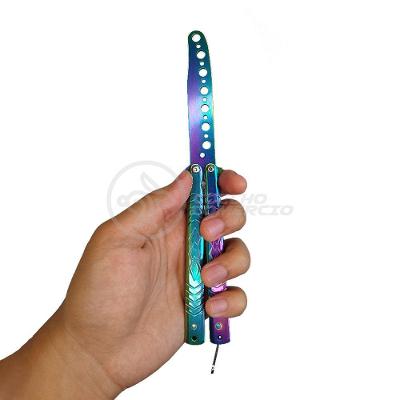 Canivete Fade Rainbow Butterfly Treinamento Faca Borboleta