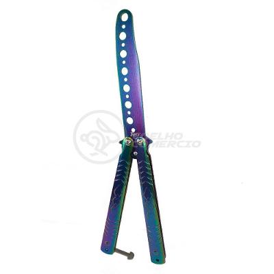 Canivete Fade Rainbow Butterfly Treinamento Faca Borboleta