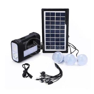 Kit Lanterna Placa Solar Carregador Portatil Emergência
