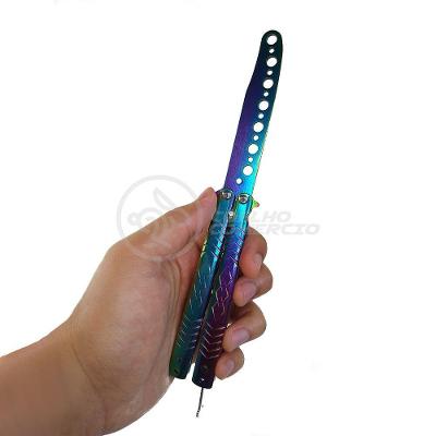 Canivete Fade Rainbow Butterfly Treinamento Faca Borboleta