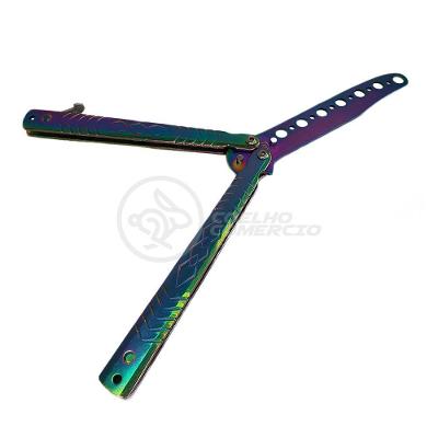 Canivete Fade Rainbow Butterfly Treinamento Faca Borboleta