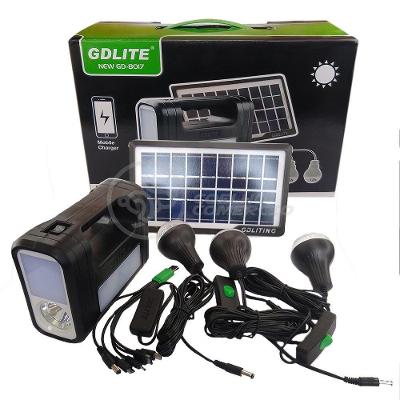 Kit Lanterna Placa Solar Carregador Portatil Emergência