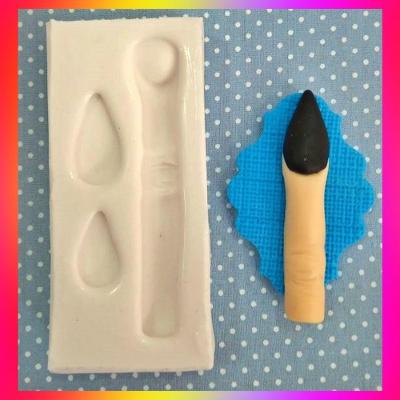 Molde de Silicone Dedo de Bruxa Halloween 3d