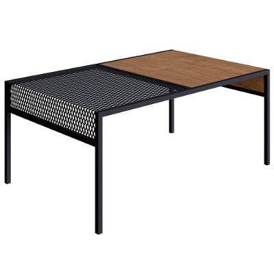 Mesa De Centro 80Cm Est Aço York Vermont Artesano Vermont