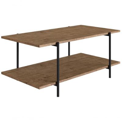 Mesa De Centro Para Sala 27870 Vermont Preto Fosco