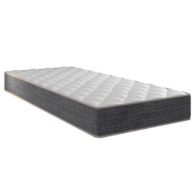 Colchão De Solteiro Tokio Molas Ensacadas 88x188x20 Cinza Com Branco Portobel Cinza Com Branco