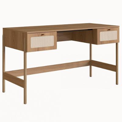 Escrivaninha 2 Gavetas Palhinha Linha Oslo Hanover Artesano