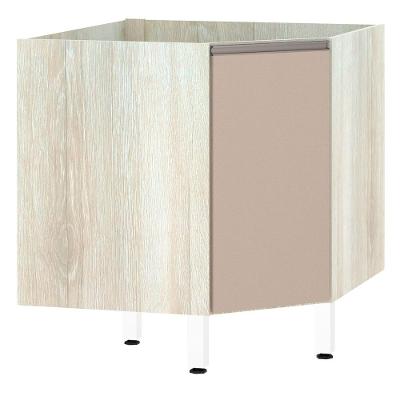 Balcão Sem Tampo Canto Diagonal Luciane Luci Legno Crem e Connect