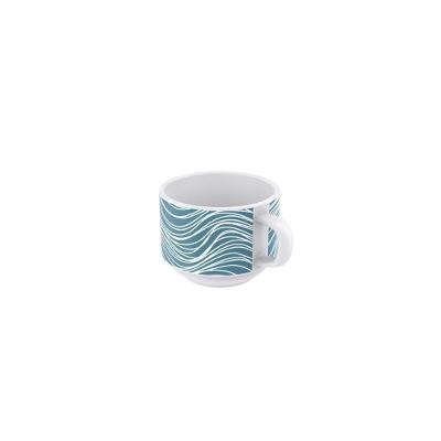 Xícara Chá Tramontina Clarice Em Porcelana Decorada 240 Ml