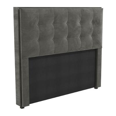 Cabeceira Estofada Casal 140cm Multimóveis Cr35162 Chumbo Chumbo